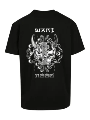 Camiseta Tatuaje Negra Hannya (Oversize)