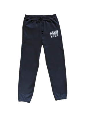 Pantalon chandal azul marino con logo bordado
